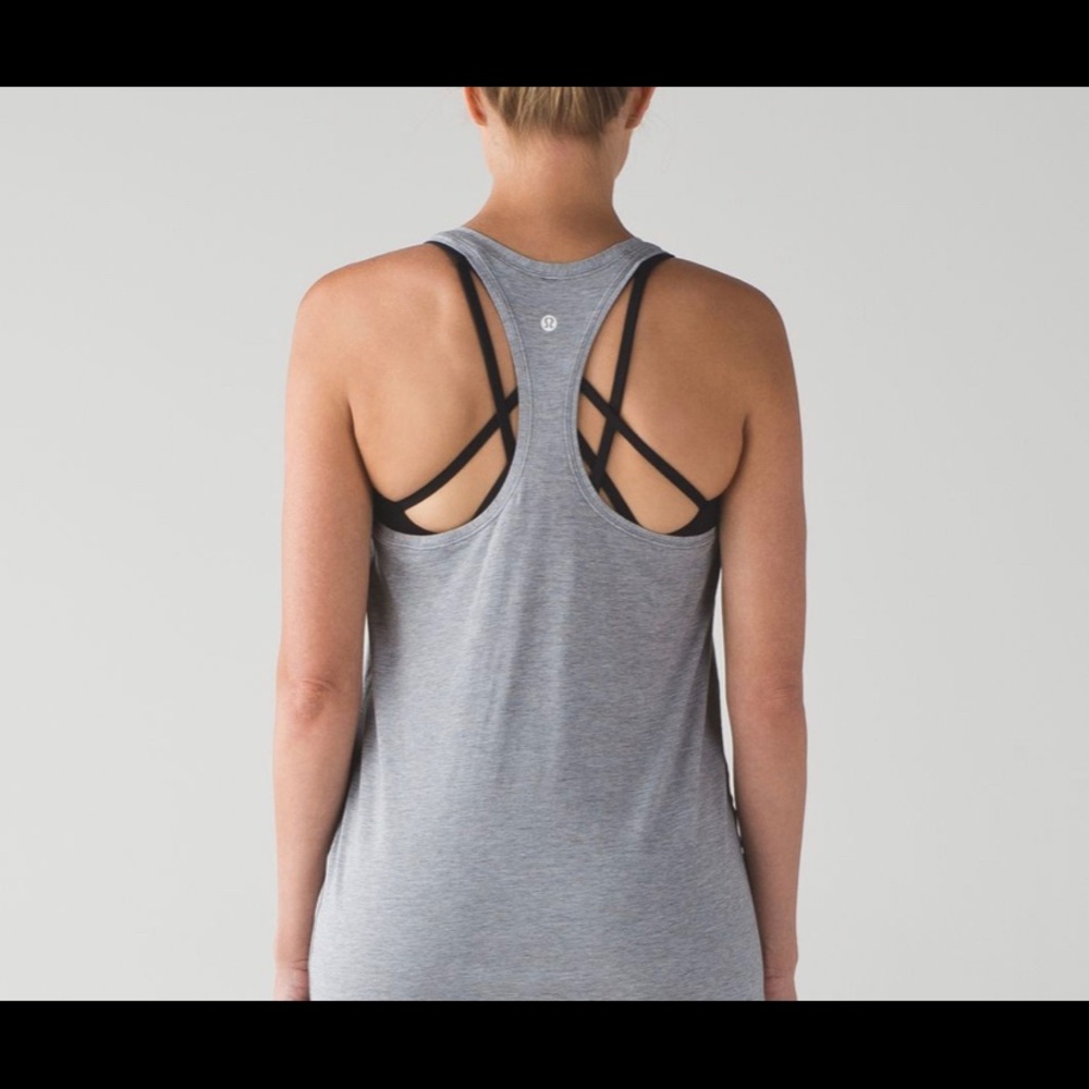 Lululemon sz 6 grey jersey tank